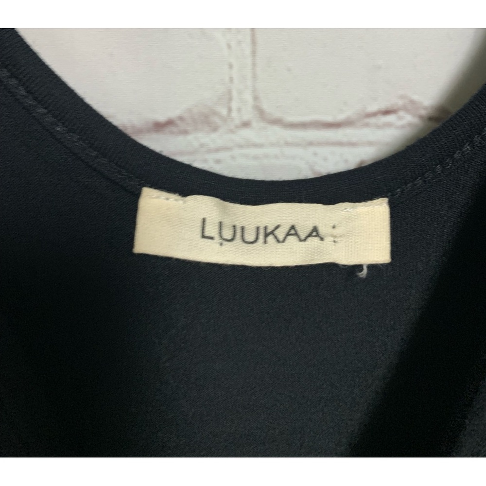 Luukaa Black Maxi Dress Sleeveless Knit - Picture 2 of 8